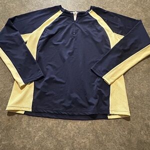 Savvy Women's Sports Colorblock Long Sleeve Activewear shirt  Size L